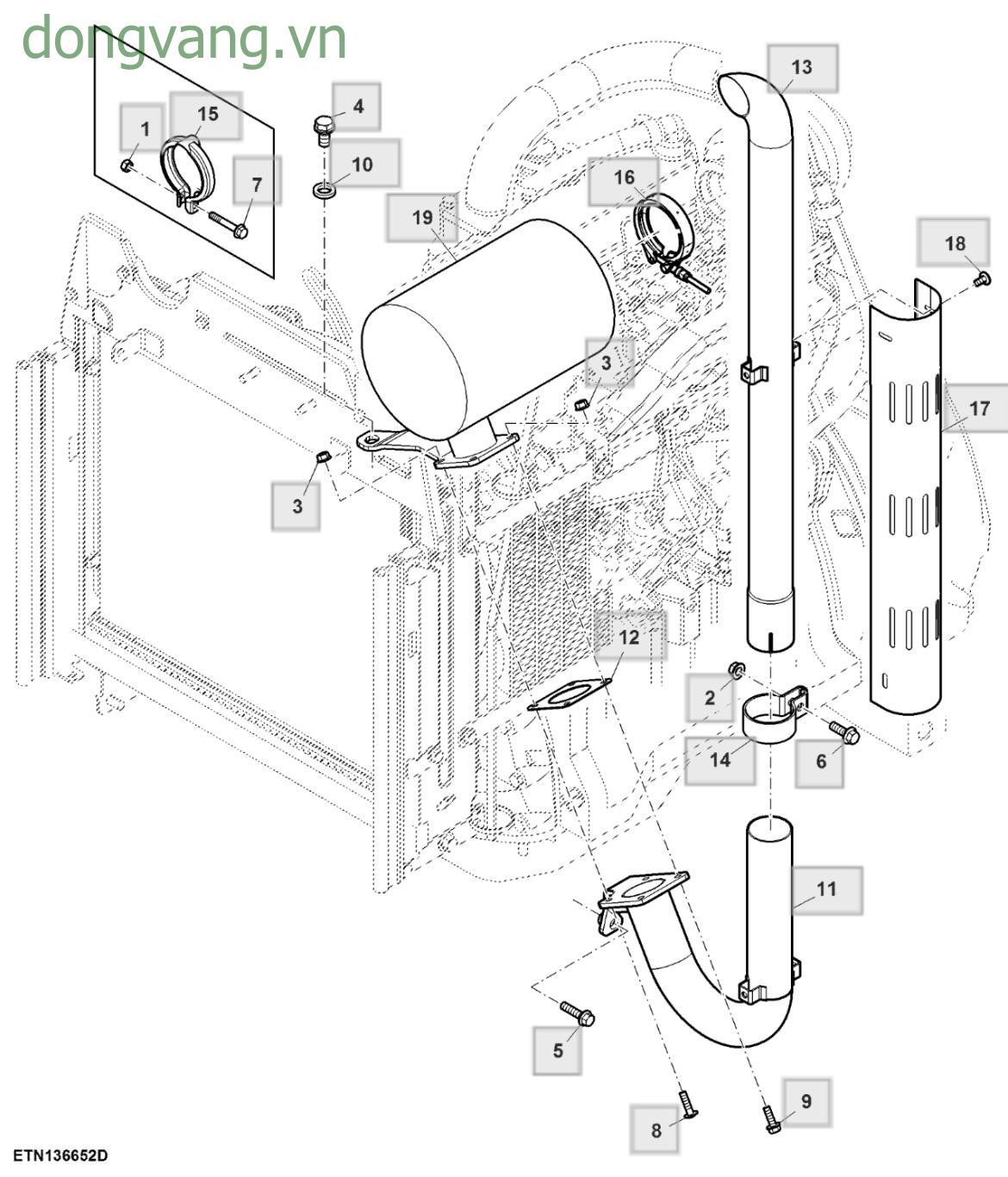 Exhaust Pipe, MFWD - ST818654
